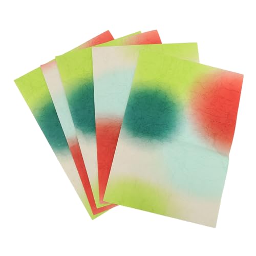 Uonlytech 5 Blätter Blumenstrauß Geschenkpapier Farbverlauf Texturiertes Papier Reißfestes Weiches Wrinkled Papier Für Blumenverpackung DIY Basteln Hochzeiten Und Feste von Uonlytech
