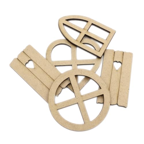 Uonlytech 5 Packungen Fensterform Holzstücke DIY Bastelzubehör aus Hochwertigem Dichteplattenmaterial pro Packung Glatte Oberfläche Robust für Kreative Handarbeiten und Dekorationen bei Uonlytech 5 Packungen Fensterform Holzstücke DIY Bastelzubehör aus Hochwertigem Dichteplattenmaterial pro Packung Glatte Oberfläche Robust für Kreative Handarbeiten und Dekorationen bei von Uonlytech