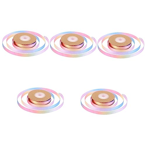 Uonlytech 5 Rollen Dekoratives Geschenkband mit Geschenkverpackungsband für DIY Bastelprojekte für Geschenkkarton und Verpackung Uonlytech 5 Rollen Dekoratives Geschenkband mit Geschenkverpackungsband für DIY Bastelprojekte für Geschenkkarton und Verpackung von Uonlytech