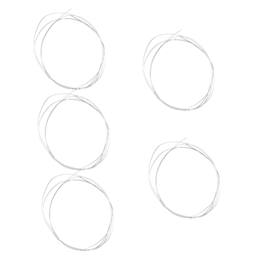 Uonlytech 5 Rollen Diy für Schmuckherstellung Pure Silberne Drähte für Armbänder und Ohrringe für Kreative Schmuckdesigns und Persönliche Stilgestaltung von Uonlytech