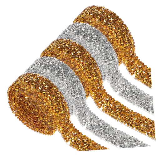 Uonlytech 5 Rollen Klebstoff dünnes Band Dekorationen Handwerk Basteln Aufkleber selbstklebende Strassbänder Strassstreifen selbstklebend selbstklebendes Strassband Plastik Uonlytech 5 Rollen Klebstoff dünnes Band Dekorationen Handwerk Basteln Aufkleber selbstklebende Strassbänder Strassstreifen selbstklebend selbstklebendes Strassband Plastik von Uonlytech