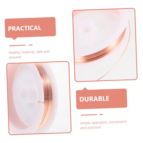 Uonlytech 5 Rollen Kupferdraht pro Schmuckdraht für DIY Schmuckherstellung Rostbeständig Vielseitig für Basteln Armbänder Perlen und Kunsthandwerk von Uonlytech