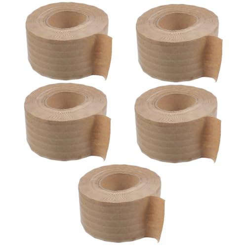 Uonlytech 5 Rollen Multi Funktionales Wasseraktiviertes Klebeband aus Kraftpapier für Umzug Versand Verpackung und Diy Projekte Hochbelastbar und Verstärkt für Starke Versiegelung und Uonlytech 5 Rollen Multi Funktionales Wasseraktiviertes Klebeband aus Kraftpapier für Umzug Versand Verpackung und Diy Projekte Hochbelastbar und Verstärkt für Starke Versiegelung und von Uonlytech