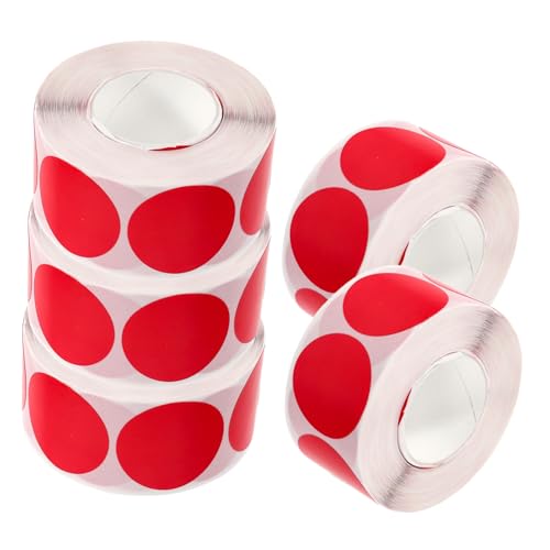 Uonlytech 5 Rollen Runde Aufkleber Selbstklebende Etiketten für Handarbeiten Farbkodierung Beschriftungen Starke Haftung Glatte Schreibfläche Vielseitig Einsetzbar Uonlytech 5 Rollen Runde Aufkleber Selbstklebende Etiketten für Handarbeiten Farbkodierung Beschriftungen Starke Haftung Glatte Schreibfläche Vielseitig Einsetzbar von Uonlytech