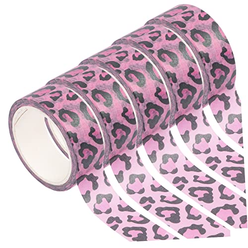 Uonlytech 5 Rollen Selbstklebendes Papier Klebeband mit Tiermotiven Diy Bastel Klebeband für Scrapbooking und Tagebuchgestaltung Leopardenmuster Uonlytech 5 Rollen Selbstklebendes Papier Klebeband mit Tiermotiven Diy Bastel Klebeband für Scrapbooking und Tagebuchgestaltung Leopardenmuster von Uonlytech