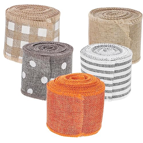 Uonlytech 5 Rollen Weihnachtliches Diy Geschenkband Dekorative Ribbons Rolle Verschiedenen Designs für Weihnachten Basteln und Verpackungen Hochwertiges mit Draht für Vielseitige Anwendungen Uonlytech 5 Rollen Weihnachtliches Diy Geschenkband Dekorative Ribbons Rolle Verschiedenen Designs für Weihnachten Basteln und Verpackungen Hochwertiges mit Draht für Vielseitige Anwendungen von Uonlytech