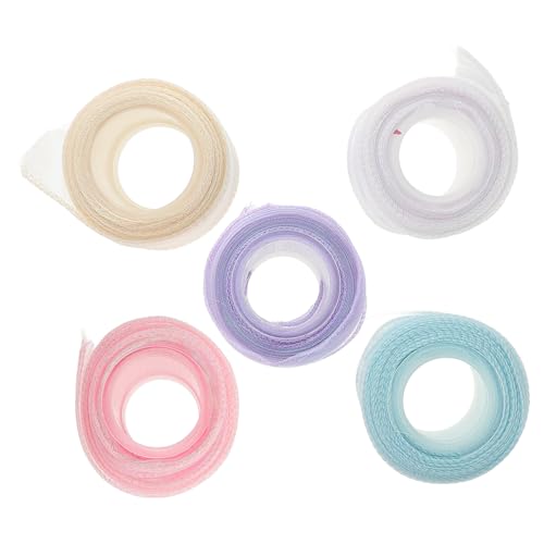 Uonlytech 5 Rollen verpackung Band schimmerndes Bandband Hochzeit Verpackungsband Rosa Pastell weihnachtsdekorband Bandgirlande Organzaband Netzband Kranzband Nylon Uonlytech 5 Rollen verpackung Band schimmerndes Bandband Hochzeit Verpackungsband Rosa Pastell weihnachtsdekorband Bandgirlande Organzaband Netzband Kranzband Nylon von Uonlytech