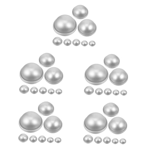 Uonlytech 5 Sätze Backform Seifenformen Für Die Seifenherstellung Runden Ball Salz Schimmel Badeform Kugelform Kuchenform Diy -seifenform Silber Aluminiumlegierung 16 Stück * 5 Uonlytech 5 Sätze Backform Seifenformen Für Die Seifenherstellung Runden Ball Salz Schimmel Badeform Kugelform Kuchenform Diy -seifenform Silber Aluminiumlegierung 16 Stück * 5 von Uonlytech