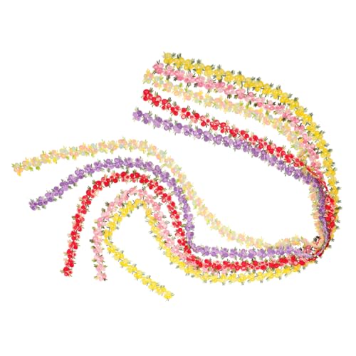 Uonlytech 5 Sätze Blumenbesatz Spitzenkante bunt Zubehör Creme Party trimmt für Blumenspitze Nähen trimmen Vintage Spitzenband Spitzenbesatz zum Nähen Häkelband Polyestergarn von Uonlytech