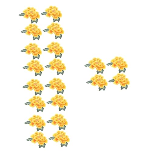 Uonlytech 5 Sätze Blumenstickstätte Patch Flicken Nähen Applikationen Für Kleidung Patches Nähen Reparatur Stich Flecken Stickerei Aufbügler Dekorativer Stickerei-patch Stoff 4 Stück * 5 von Uonlytech