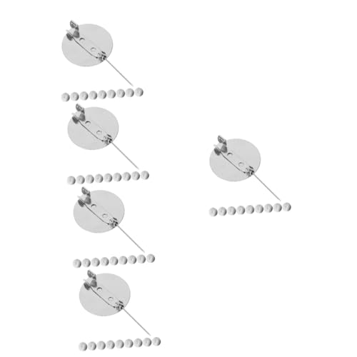 Uonlytech 5 Sätze Broschenmaterial Broschennadeln Zum Basteln Schaft Schild Form Unterstützungen Praktische Broschenablage Tablett Zur Herstellung Von Broschen Metall Silber 50 Stück * 5 Uonlytech 5 Sätze Broschenmaterial Broschennadeln Zum Basteln Schaft Schild Form Unterstützungen Praktische Broschenablage Tablett Zur Herstellung Von Broschen Metall Silber 50 Stück * 5 von Uonlytech