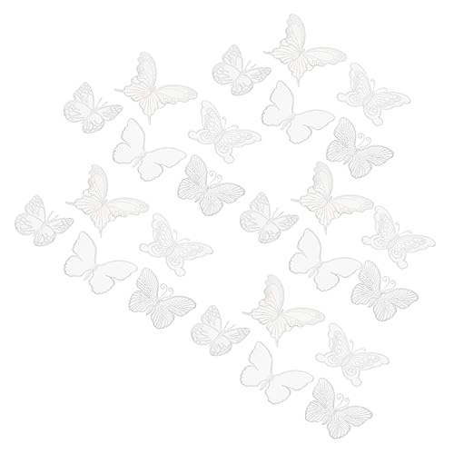 Uonlytech 5 Sätze Dekorative Schmetterlings Patches Für Brautkleider Diy Applikationen Für Kleidung Langlebige Aufnäher Für Kreative Handwerksprojekte 50 Stück * 5 von Uonlytech