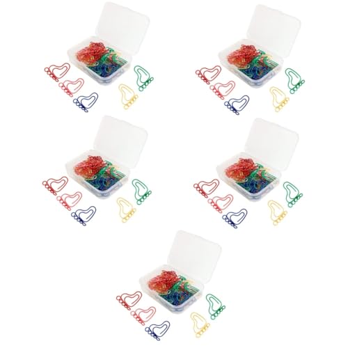 Uonlytech 5 Sätze Footprint Büroklammern Teiliges Bunte Leichte Und Praktische Klammern Für Büro Schule Und Kreative Deko Ideen Vielseitig Einsetzbar Als Kartenhalter Und 30 Stück * 5 Uonlytech 5 Sätze Footprint Büroklammern Teiliges Bunte Leichte Und Praktische Klammern Für Büro Schule Und Kreative Deko Ideen Vielseitig Einsetzbar Als Kartenhalter Und 30 Stück * 5 von Uonlytech