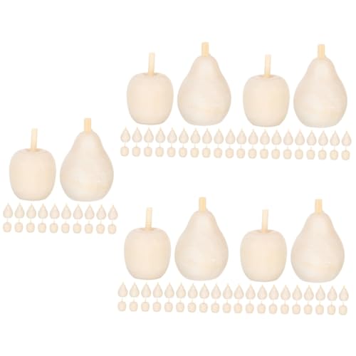 Uonlytech 5 Sätze Fruchtschmuck Aus Holz Unbemaltes Handwerk Fruchtanzeige Tischdekoration Mit Früchten Dekorationen Malen Von Früchten, Kunsthandwerk Holzhandwerk Beige 20 Stück * 5 Uonlytech 5 Sätze Fruchtschmuck Aus Holz Unbemaltes Handwerk Fruchtanzeige Tischdekoration Mit Früchten Dekorationen Malen Von Früchten, Kunsthandwerk Holzhandwerk Beige 20 Stück * 5 von Uonlytech