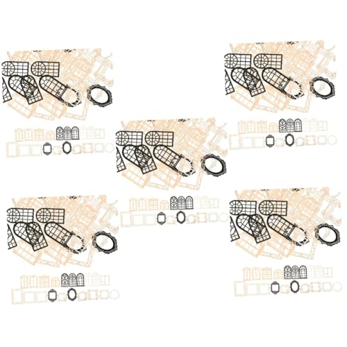 Uonlytech 5 Sätze Geprägtes Hohlmaterialpapier Zubehör Für Sammelalben Ästhetisches Sammelalbum Spitze Journaling Bastelmaterial Selber Machen Hohles Dekorpapier 40 Stück * 5 von Uonlytech