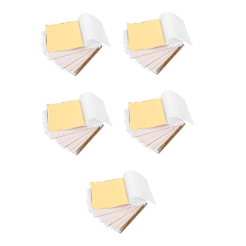 Uonlytech 5 Sätze Goldfolie Metallisches Origami-papier Metallisches Seidenpapier Folie Origami-papier Metallblatt Farbige Folie Eloxiertes Aluminium Golden 100 Stück * 5 Uonlytech 5 Sätze Goldfolie Metallisches Origami-papier Metallisches Seidenpapier Folie Origami-papier Metallblatt Farbige Folie Eloxiertes Aluminium Golden 100 Stück * 5 von Uonlytech