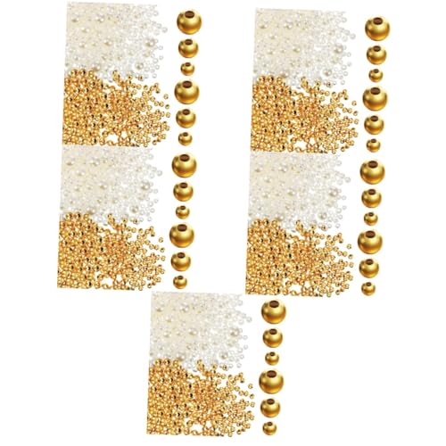 Uonlytech 5 Sätze Goldperlen + Perlen Abstandshalter Lieferungen Abstandsperlen Kleine Schmuckperlen Schmuck Perlen Machen Halskette Perlen Schmuck Dekoration Runden Metall 900 Stück * 5 Uonlytech 5 Sätze Goldperlen + Perlen Abstandshalter Lieferungen Abstandsperlen Kleine Schmuckperlen Schmuck Perlen Machen Halskette Perlen Schmuck Dekoration Runden Metall 900 Stück * 5 von Uonlytech