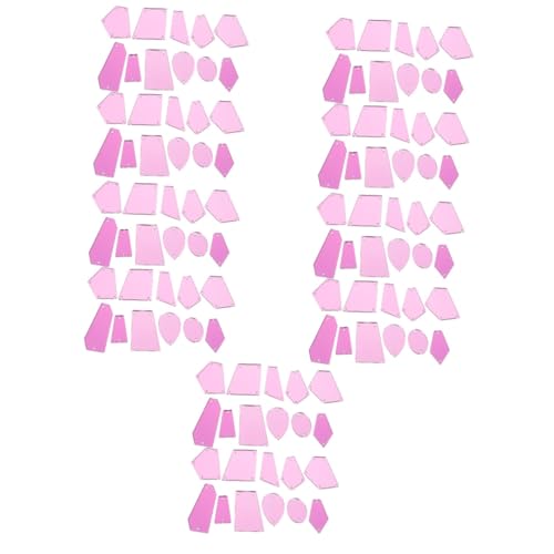 Uonlytech 5 Sätze Handgenähte Acryl Spiegelverzierungen Für Kleidung Diy Rhinestones Dekoration Für Kleidung Und Accessoires Elegantes Design Für Besondere Anlässe 50 Stück * 5 von Uonlytech