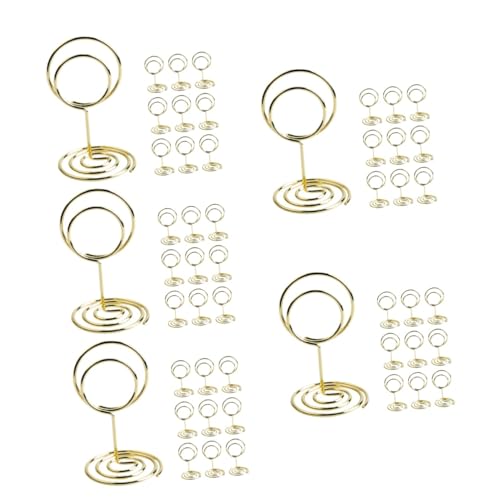 Uonlytech 5 Sätze Karteninhaber Kartenhalter Bild Steht Fotohalter Tischnummernhalter Für Die Hochzeit Halter Für Fotoclips Tischschildhalter Draht Aus Kohlenstoffstahl Golden 10 Stück * 5 Uonlytech 5 Sätze Karteninhaber Kartenhalter Bild Steht Fotohalter Tischnummernhalter Für Die Hochzeit Halter Für Fotoclips Tischschildhalter Draht Aus Kohlenstoffstahl Golden 10 Stück * 5 von Uonlytech