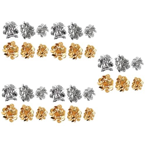 Uonlytech 5 Sätze Kordel Crimp Enden Für Schmuckherstellung Halterungen Fächerform Für Diy Armbänder Und Fußkettchen 300 Stück * 5 von Uonlytech