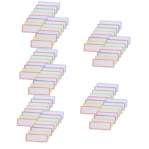 Uonlytech 5 Sätze Magnetisches Etikett Magnetische, Trocken Abwischbare Etiketten Trockener Lösche Magnete Für Magnet Sortieretikett Magnetische Whiteboard-etiketten Aufkleber 54 Stück * 5 von Uonlytech