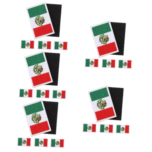 Uonlytech 5 Sätze Nationalflaggen Stickerei Patches Bügelbare Applikationen Für Kleidung Rucksäcke Und Hüte Zur Dekoration Und Reparatur Langlebig Und Leicht Zu Handhaben 5 Stück * 5 von Uonlytech