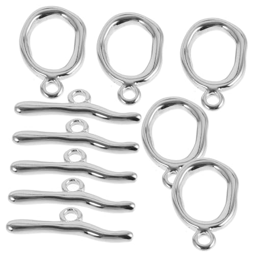 Uonlytech 5 Sätze Ot Metallverschluss Kupfer mit Goldplattierung Schmuckverbinder für Halsketten Armbänder Langlebige DIY Schmuckschließe Geeignet für Schmuckherstellung und Reparatur Uonlytech 5 Sätze Ot Metallverschluss Kupfer mit Goldplattierung Schmuckverbinder für Halsketten Armbänder Langlebige DIY Schmuckschließe Geeignet für Schmuckherstellung und Reparatur von Uonlytech