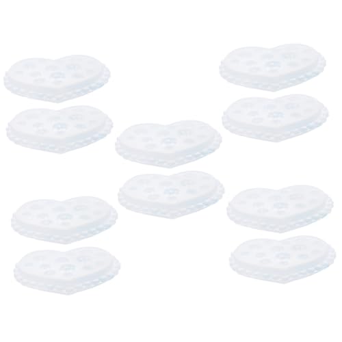 Uonlytech 5 Sätze Rosenform Harzformen Silikonform Harz Ohrringform Halskette Anhänger DIY Form DIY Epoxid Silikon Gießform Harz Schmuckherstellung Zubehör Epoxidform 2 Stück * 5 von Uonlytech