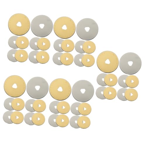 Uonlytech 5 Sätze Rotary Kompatibler Quilt Rotationsschneider Rotations Stoffschneider Handersatzmaterial Schneide Bastelklinge Rotationsscheibe Rotationszubehör 10 Stück * 5 Uonlytech 5 Sätze Rotary Kompatibler Quilt Rotationsschneider Rotations Stoffschneider Handersatzmaterial Schneide Bastelklinge Rotationsscheibe Rotationszubehör 10 Stück * 5 von Uonlytech