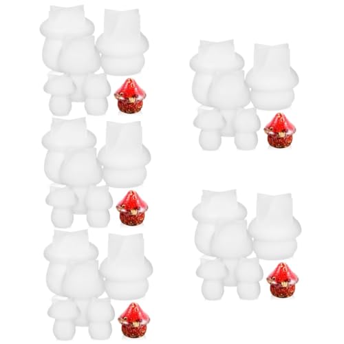Uonlytech 5 Sätze Teiliges Silikonformset Für Diy Pilzgläser Langlebige Gießformen Lebensmittelechtem Silikon Für Projekte Und Praktische Aufbewahrung Von Schmuck Und Süßigkeiten 5 Stück * 5 Uonlytech 5 Sätze Teiliges Silikonformset Für Diy Pilzgläser Langlebige Gießformen Lebensmittelechtem Silikon Für Projekte Und Praktische Aufbewahrung Von Schmuck Und Süßigkeiten 5 Stück * 5 von Uonlytech