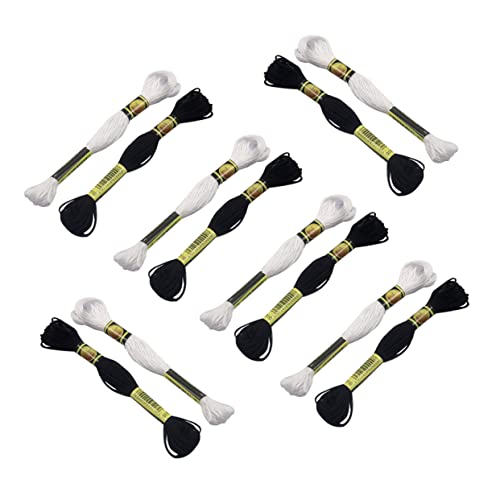 Uonlytech 5 Sätze Tragbare Stickgarne Professionelles Nähgarn Für Handarbeiten Lange Baumwoll Threads Schwarz Und Weiß Für Diy Und Kreuzstichprojekte 24 Stück * 5 Uonlytech 5 Sätze Tragbare Stickgarne Professionelles Nähgarn Für Handarbeiten Lange Baumwoll Threads Schwarz Und Weiß Für Diy Und Kreuzstichprojekte 24 Stück * 5 von Uonlytech