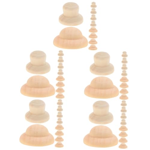 Uonlytech 5 Sätze Unbemalter Puppenhut Aus Holz Miniatur-puppenhüte Puppenhüte Für Handwerk Holzhandwerk Unvollendeter Hut Puppenhut Aus Holzpflock Blanko-peg-puppenhut Beige 40 Stück * 5 Uonlytech 5 Sätze Unbemalter Puppenhut Aus Holz Miniatur-puppenhüte Puppenhüte Für Handwerk Holzhandwerk Unvollendeter Hut Puppenhut Aus Holzpflock Blanko-peg-puppenhut Beige 40 Stück * 5 von Uonlytech