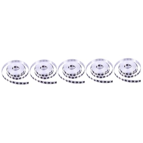 Uonlytech 5 Sätze Welpen Füße Band Pfote Hunde Band Mit Haustiermotiv Fußabdruck Körperpflege Bräutigam Haustiere Geschenkband Baw -druck -grosgrain -bänder Katzenband Polyester 2 Rollen * 5 von Uonlytech
