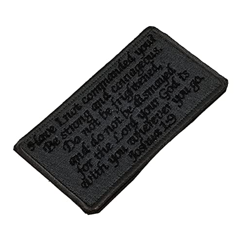 Uonlytech 5 Stück Adhäsiver Bestickter Patch mit Biblischen Sprüchen DIY Kleidungspatch Waschbar für Jacken Taschen Hüte Dekoration von Uonlytech