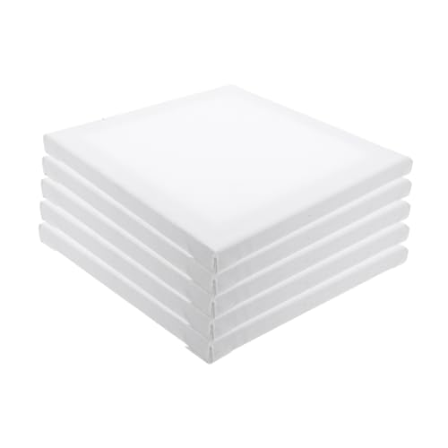 Uonlytech 5 Stück Bretter zum Malen leere Art Canvas Boards quadratische Leinwandplatte Kleine Malerei für leere Holzleinwand Malbrett Segeltuch Weiß Uonlytech 5 Stück Bretter zum Malen leere Art Canvas Boards quadratische Leinwandplatte Kleine Malerei für leere Holzleinwand Malbrett Segeltuch Weiß von Uonlytech
