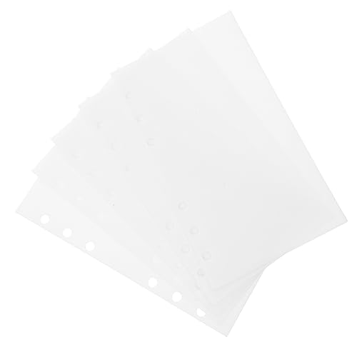 Uonlytech 5 Stück Budget Pocket Austauschbare PP Taschen für Geldmanagement Transparente Budgethüllen Praktische Ordner Einsätze zur Finanzplanung von Uonlytech
