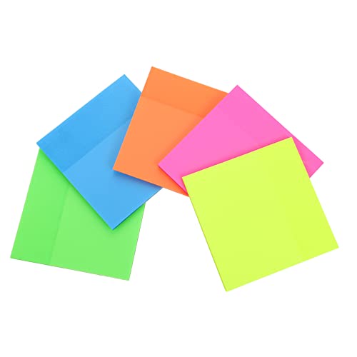 Uonlytech 5 Stück Bunte Selbstklebende Notizzettel Farben Transparent Pro Packung Praktische Memo Pads für Büro und Schule Hochwertiges Material mit Starker Haftung Uonlytech 5 Stück Bunte Selbstklebende Notizzettel Farben Transparent Pro Packung Praktische Memo Pads für Büro und Schule Hochwertiges Material mit Starker Haftung von Uonlytech