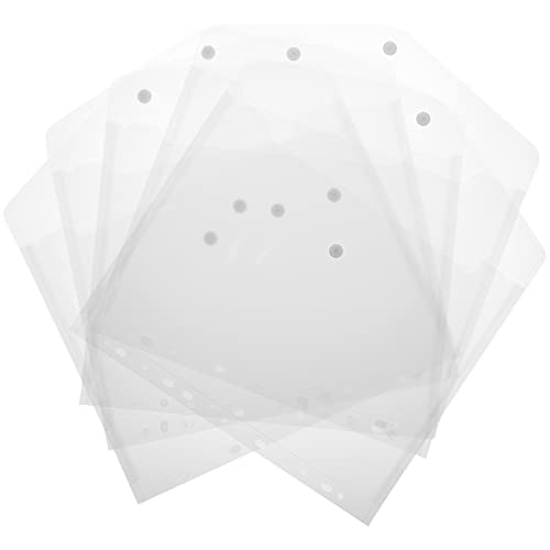 Uonlytech 5 Stück Dokumentenmappe Teiliges Transparente Foto und Dokumentenschutz Taschen Robuste Wiederverwendbare Aktenhüllen für Optimale Organisation von Uonlytech