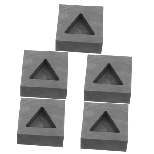 Uonlytech 5 Stück Dreiecksform Schmelzform Graphit Formenguss Formguss Ingotform Barren Schmuckbirnenform Gussformen Schmelzofenformen Schmelzguss-Kit Gießformen zum Schmelzen Schwarz Uonlytech 5 Stück Dreiecksform Schmelzform Graphit Formenguss Formguss Ingotform Barren Schmuckbirnenform Gussformen Schmelzofenformen Schmelzguss-Kit Gießformen zum Schmelzen Schwarz von Uonlytech