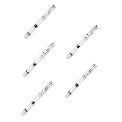 Uonlytech 5 Stück Füllfederhalter Pinselstift mit Kolbenfüllung Langlebiger Flexibler Pinselspitze Nachfüllbar Geeignet für Anfänger und Künstler für Kalligraphie Zeichnung Lettering Uonlytech 5 Stück Füllfederhalter Pinselstift mit Kolbenfüllung Langlebiger Flexibler Pinselspitze Nachfüllbar Geeignet für Anfänger und Künstler für Kalligraphie Zeichnung Lettering von Uonlytech