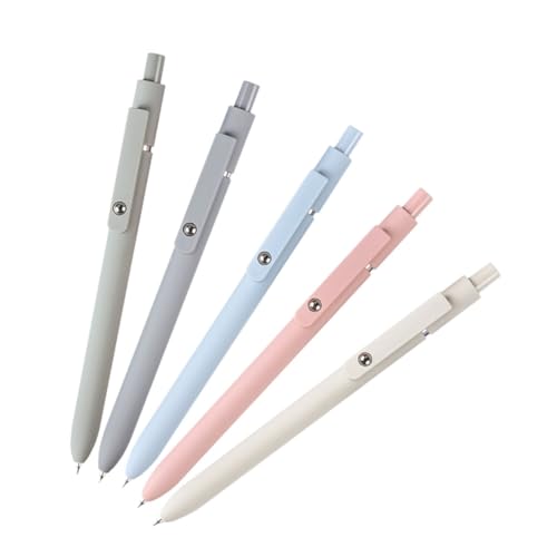 Uonlytech 5 Stück Gelstift drücken gelstifte schreibwaren set Westlicher Bürobedarf neutrale Stifte Gelschreiber für Journaling Kugelschreiber süße Sachen Stifte mit Zappelball Tagebuch Abs von Uonlytech