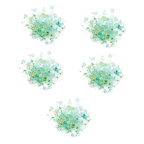 Uonlytech 5 Stück Glasperlen im Pack DIY Bastelperlen für Armband Ohrringe und Projekte und für Bastelfans von Uonlytech