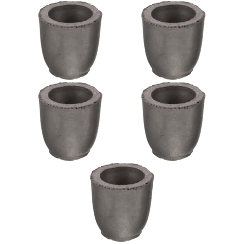 Uonlytech 5 Stück Graphit Gussform für Hochtemperaturmetallguss Graphit Tiegel für Messing und Kupfer Robuste und Langlebige Gießform für Hobby und Handwerk Uonlytech 5 Stück Graphit Gussform für Hochtemperaturmetallguss Graphit Tiegel für Messing und Kupfer Robuste und Langlebige Gießform für Hobby und Handwerk von Uonlytech