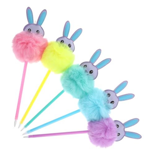 Uonlytech 5 Stück Kaninchen Kugelschreiber Zurück Zur Schule Vorhanden Hasenstifte Lustige Süße Stifte Pelzhasenstift Plüsch-kugelschreiber Kaninchenställe Flauschige Stifte Pom-pom-stift Pu Uonlytech 5 Stück Kaninchen Kugelschreiber Zurück Zur Schule Vorhanden Hasenstifte Lustige Süße Stifte Pelzhasenstift Plüsch-kugelschreiber Kaninchenställe Flauschige Stifte Pom-pom-stift Pu von Uonlytech