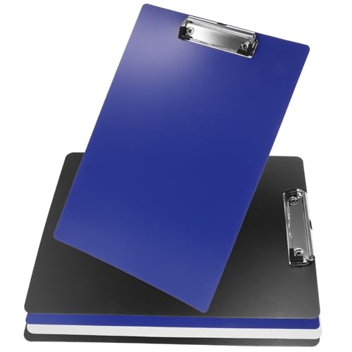 Uonlytech 5 Stück Klemmbrett Teilig Opaque Bunt Kunststoff Clipboard für Notizen und Dokumente für Büro Schule und Medizinberufe Zufällige Farbe von Uonlytech