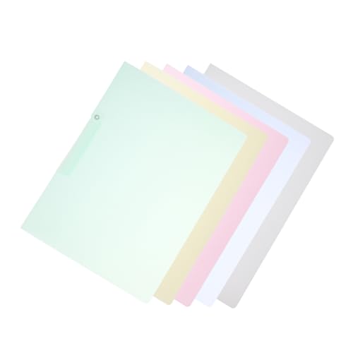 Uonlytech 5 Stück Mappe Schreibwaren Kanzleipapier Büro Gelb Abdeckung Mit Dokumentieren Clips Papierkram-ordner Organisatoren Aktenordner Portfolio-ordner Projektordner von Uonlytech