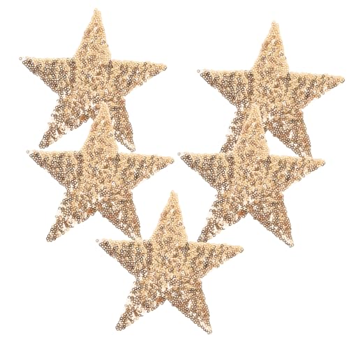 Uonlytech 5 Stück Mit Pailletten bestickter Aufnäher Flecken Party-Hochzeit Patch warme Stellen Stern kleine Flicken zum Aufbügeln Flicken für Kleidung dekorative Kleidungsstücke Golden Uonlytech 5 Stück Mit Pailletten bestickter Aufnäher Flecken Party-Hochzeit Patch warme Stellen Stern kleine Flicken zum Aufbügeln Flicken für Kleidung dekorative Kleidungsstücke Golden von Uonlytech