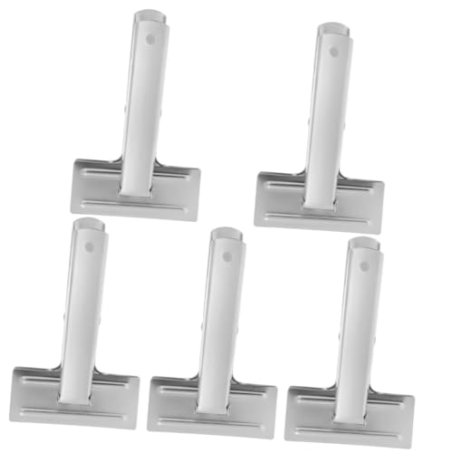 Uonlytech 5 Stück Nähclip Stich Naht für groß zum Nähen Jumbo Tuch Clips Stoff Quiltclip Nähenvorräte Nähklammer zum Selbermachen praktische Strickklemme Saumclip Rostfreier Stahl Silber von Uonlytech