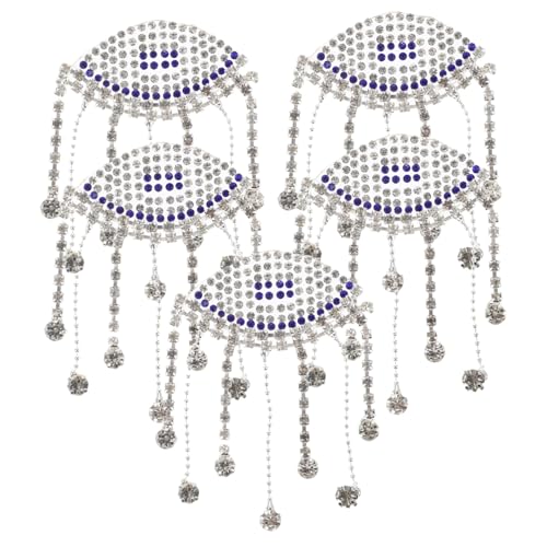 Uonlytech 5 Stück Rhinestone Aufnäher Diy Augen Applikation Patch mit Quasten für Kleidung Taschen und Handarbeiten Bügelbild für Designs und Reparaturen Uonlytech 5 Stück Rhinestone Aufnäher Diy Augen Applikation Patch mit Quasten für Kleidung Taschen und Handarbeiten Bügelbild für Designs und Reparaturen von Uonlytech