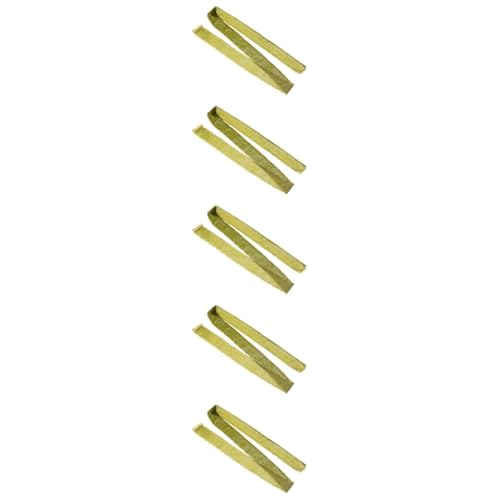 Uonlytech 5 Stück Samtgürtel Farbiges Geschenkband Pastellband Für Blumenstrauß Seidensamtband Lockenband Schimmerndes Bänder Grünes Polyester von Uonlytech